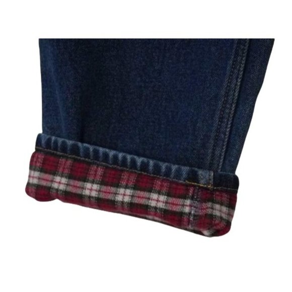 Eddie Bauer Flannel Lined Jeans, High Waisted, High Rise, Tagged Size 12 Petite, - Picture 8 of 10